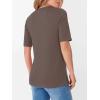 imageANRABESS Womens Half Sleeve Tops Crewneck Shirts Basic Fit Tee Trendy 2026 Spring Summer Business Casual TShirtsCoffee