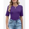 imageANRABESS Womens Half Sleeve Tops Crewneck Shirts Basic Fit Tee Trendy 2026 Spring Summer Business Casual TShirtsDark Purple