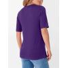 imageANRABESS Womens Half Sleeve Tops Crewneck Shirts Basic Fit Tee Trendy 2026 Spring Summer Business Casual TShirtsDark Purple