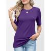 imageANRABESS Womens Half Sleeve Tops Crewneck Shirts Basic Fit Tee Trendy 2026 Spring Summer Business Casual TShirtsDark Purple