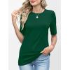 imageANRABESS Womens Half Sleeve Tops Crewneck Shirts Basic Fit Tee Trendy 2026 Spring Summer Business Casual TShirtsGreen