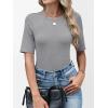 imageANRABESS Womens Half Sleeve Tops Crewneck Shirts Basic Fit Tee Trendy 2026 Spring Summer Business Casual TShirtsGrey