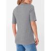 imageANRABESS Womens Half Sleeve Tops Crewneck Shirts Basic Fit Tee Trendy 2026 Spring Summer Business Casual TShirtsGrey