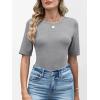 imageANRABESS Womens Half Sleeve Tops Crewneck Shirts Basic Fit Tee Trendy 2026 Spring Summer Business Casual TShirtsGrey