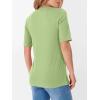 imageANRABESS Womens Half Sleeve Tops Crewneck Shirts Basic Fit Tee Trendy 2026 Spring Summer Business Casual TShirtsLight Green