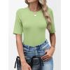 imageANRABESS Womens Half Sleeve Tops Crewneck Shirts Basic Fit Tee Trendy 2026 Spring Summer Business Casual TShirtsLight Green