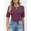 imageANRABESS Womens Half Sleeve Tops Crewneck Shirts Basic Fit Tee Trendy 2026 Spring Summer Business Casual TShirtsPurplish Red