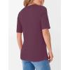 imageANRABESS Womens Half Sleeve Tops Crewneck Shirts Basic Fit Tee Trendy 2026 Spring Summer Business Casual TShirtsPurplish Red