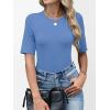 imageANRABESS Womens Half Sleeve Tops Crewneck Shirts Basic Fit Tee Trendy 2026 Spring Summer Business Casual TShirtsSky Blue