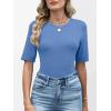 imageANRABESS Womens Half Sleeve Tops Crewneck Shirts Basic Fit Tee Trendy 2026 Spring Summer Business Casual TShirtsSky Blue