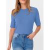 imageANRABESS Womens Half Sleeve Tops Crewneck Shirts Basic Fit Tee Trendy 2026 Spring Summer Business Casual TShirtsSky Blue