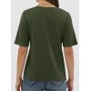 imageANRABESS Womens Half Sleeve Tops Summer Basic Tee Crew Neck Casual Soft WrinkleFree Fabric TShirts 2026 Trendy ClothesArmy Green
