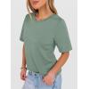 imageANRABESS Womens Half Sleeve Tops Summer Basic Tee Crew Neck Casual Soft WrinkleFree Fabric TShirts 2026 Trendy ClothesLight Green