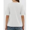 imageANRABESS Womens Half Sleeve Tops Summer Basic Tee Crew Neck Casual Soft WrinkleFree Fabric TShirts 2026 Trendy ClothesWhite