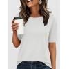 imageANRABESS Womens Half Sleeve Tops Summer Basic Tee Crew Neck Casual Soft WrinkleFree Fabric TShirts 2026 Trendy ClothesWhite