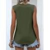 imageANRABESS Womens Lace Trim Tank Tops V Neck Sleeveless Shirts 2026 Summer Casual Trendy Dressy Cami TopArmy Green