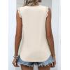 imageANRABESS Womens Lace Trim Tank Tops V Neck Sleeveless Shirts 2026 Summer Casual Trendy Dressy Cami TopBeige