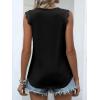 imageANRABESS Womens Lace Trim Tank Tops V Neck Sleeveless Shirts 2026 Summer Casual Trendy Dressy Cami TopBlack