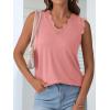 imageANRABESS Womens Lace Trim Tank Tops V Neck Sleeveless Shirts 2026 Summer Casual Trendy Dressy Cami TopCoral Pink