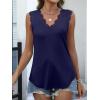 imageANRABESS Womens Lace Trim Tank Tops V Neck Sleeveless Shirts 2026 Summer Casual Trendy Dressy Cami TopNavy Blue
