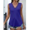 imageANRABESS Womens Lace Trim Tank Tops V Neck Sleeveless Shirts 2026 Summer Casual Trendy Dressy Cami TopRoyal Blue