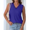 imageANRABESS Womens Lace Trim Tank Tops V Neck Sleeveless Shirts 2026 Summer Casual Trendy Dressy Cami TopRoyal Blue