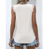 imageANRABESS Womens Lace Trim Tank Tops V Neck Sleeveless Shirts 2026 Summer Casual Trendy Dressy Cami TopWhite
