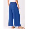 imageANRABESS Womens Pants Wide Leg High Waisted Palazzo Pants Summer Flowy Beach Lounge Casual Trousers with PocketsRoyal Blue