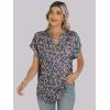 imageANRABESS Womens Short Sleeve Henley Tops V Neck Dressy Casual Blouses Summer Trendy Tee Shirts 2026 Vacation Fashion ClothesBlue Purple Floral