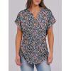 imageANRABESS Womens Short Sleeve Henley Tops V Neck Dressy Casual Blouses Summer Trendy Tee Shirts 2026 Vacation Fashion ClothesBlue Purple Floral
