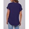 imageANRABESS Womens Short Sleeve Henley Tops V Neck Dressy Casual Blouses Summer Trendy Tee Shirts 2026 Vacation Fashion ClothesDark Blue