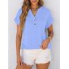 imageANRABESS Womens Short Sleeve Henley Tops V Neck Dressy Casual Blouses Summer Trendy Tee Shirts 2026 Vacation Fashion ClothesLight Blue