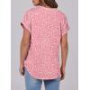 imageANRABESS Womens Short Sleeve Henley Tops V Neck Dressy Casual Blouses Summer Trendy Tee Shirts 2026 Vacation Fashion ClothesPink White Floral