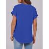imageANRABESS Womens Short Sleeve Henley Tops V Neck Dressy Casual Blouses Summer Trendy Tee Shirts 2026 Vacation Fashion ClothesRoyal Blue
