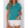 imageANRABESS Womens Short Sleeve Henley Tops V Neck Dressy Casual Blouses Summer Trendy Tee Shirts 2026 Vacation Fashion ClothesSky Blue