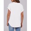 imageANRABESS Womens Short Sleeve Henley Tops V Neck Dressy Casual Blouses Summer Trendy Tee Shirts 2026 Vacation Fashion ClothesWhite