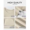 imageANRABESS Womens Short Sleeve Tops Built in Bra 2026 Summer T Shirts Slim Fitted Going Out Y2K Basic Tee Vacation ClothesBeige