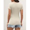 imageANRABESS Womens Short Sleeve Tops Built in Bra 2026 Summer T Shirts Slim Fitted Going Out Y2K Basic Tee Vacation ClothesBeige