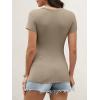 imageANRABESS Womens Short Sleeve Tops Built in Bra 2026 Summer T Shirts Slim Fitted Going Out Y2K Basic Tee Vacation ClothesKhaki