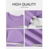imageANRABESS Womens Short Sleeve Tops Built in Bra 2026 Summer T Shirts Slim Fitted Going Out Y2K Basic Tee Vacation ClothesLight Purple