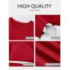 imageANRABESS Womens Short Sleeve Tops Built in Bra 2026 Summer T Shirts Slim Fitted Going Out Y2K Basic Tee Vacation ClothesRed