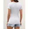 imageANRABESS Womens Short Sleeve Tops Built in Bra 2026 Summer T Shirts Slim Fitted Going Out Y2K Basic Tee Vacation ClothesWhite