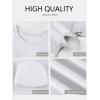 imageANRABESS Womens Short Sleeve Tops Built in Bra 2026 Summer T Shirts Slim Fitted Going Out Y2K Basic Tee Vacation ClothesWhite