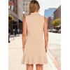 imageANRABESS Womens Summer Mini Dresses Polo Sleeveless Shift Short Dress Tennis Golf Athletic Casual Travel Vacation ClothesAlmond