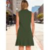 imageANRABESS Womens Summer Mini Dresses Polo Sleeveless Shift Short Dress Tennis Golf Athletic Casual Travel Vacation ClothesArmy Green