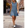 imageANRABESS Womens Summer Mini Dresses Polo Sleeveless Shift Short Dress Tennis Golf Athletic Casual Travel Vacation ClothesGrey Blue