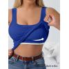 imageANRABESS Womens Tank Tops Built in Bra Summer Scoop Neck Sleeveless Basic Tee Ribbed Fitted Casual Shirts 2026 Trendy ClothesRoyal Blue