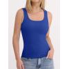 imageANRABESS Womens Tank Tops Built in Bra Summer Scoop Neck Sleeveless Basic Tee Ribbed Fitted Casual Shirts 2026 Trendy ClothesRoyal Blue