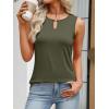 imageANRABESS Womens Tank Tops Summer Sleeveless Dressy Casual Blouse Keyhole Neck Ladies Business Cute Shirts 2026 Trendy OutfitsArmy Green