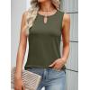 imageANRABESS Womens Tank Tops Summer Sleeveless Dressy Casual Blouse Keyhole Neck Ladies Business Cute Shirts 2026 Trendy OutfitsArmy Green